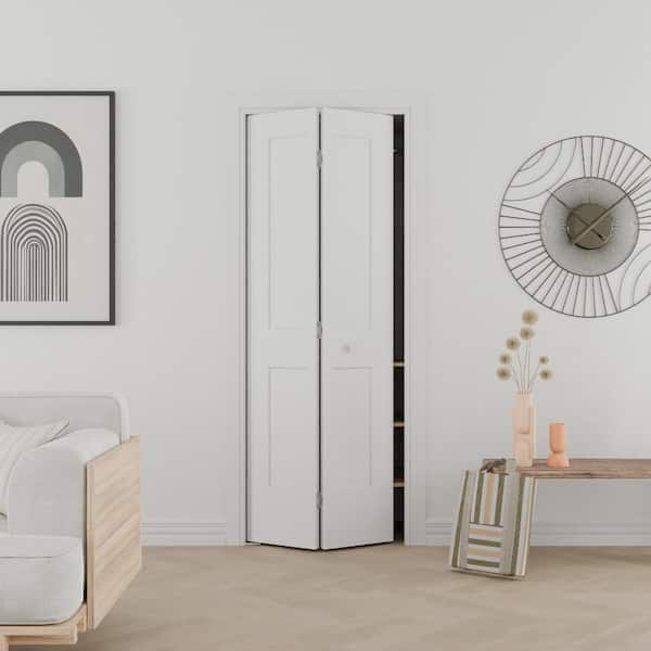 Masonite 24 in. x 80 in. 2-Panel Logan Hollow Core Primed Molded