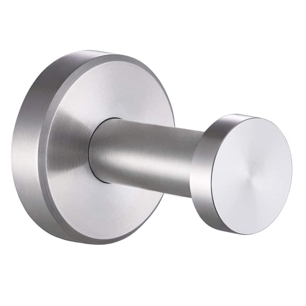 Rust-Resistant Wall-Mount Stainless Steel Robe and Towel Hook in Brushed Nickel, 11 lb Capacity with Concealed Screws price history on PriceWatchPro