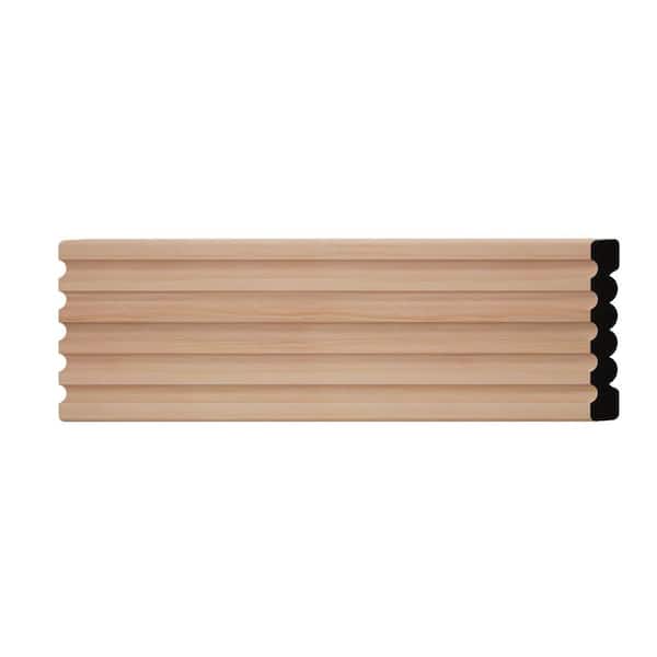 WM338 0.56 in. D x 3.38 in. W x 6 in. L Wood (Cherry) Chair Rail Sample