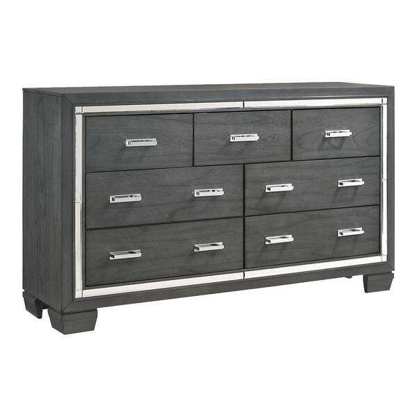 Picket House Furnishings Kenzie 7-Drawer Grey Dresser