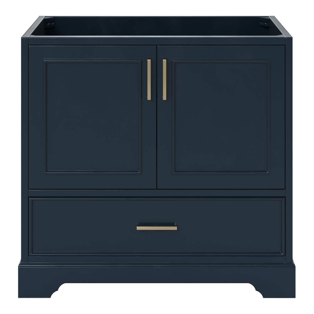 Stafford 36.75 in. W x 21.5 in. D x 34.5 in. H Bath Vanity Cabinet without Top in Midnight Blue price history on PriceWatchPro