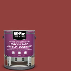 1 gal. #BIC-49 Red Red Red Textured Low-Lustre Enamel Interior/Exterior Porch and Patio Anti-Slip Floor Paint