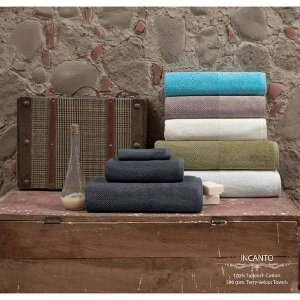 Turkish Cotton 700 GSM Bath Towels: Set of 4 (Aqua)