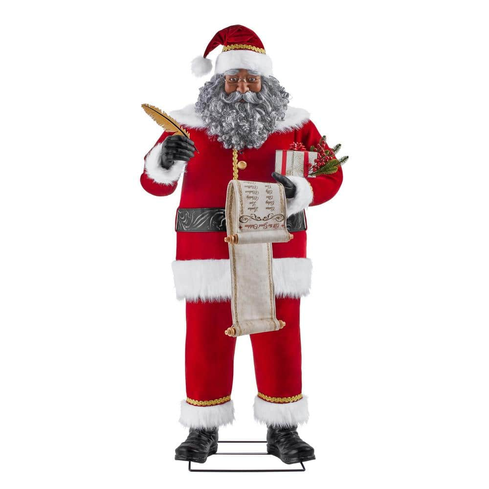 Home Accents Holiday 6 ft. Animated Wishlist Santa 24SV24709 - The Home ...