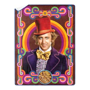 Willy Wonka Mov - Work of Wonka Oversized Silk Touch Sherpa Throw Blanket