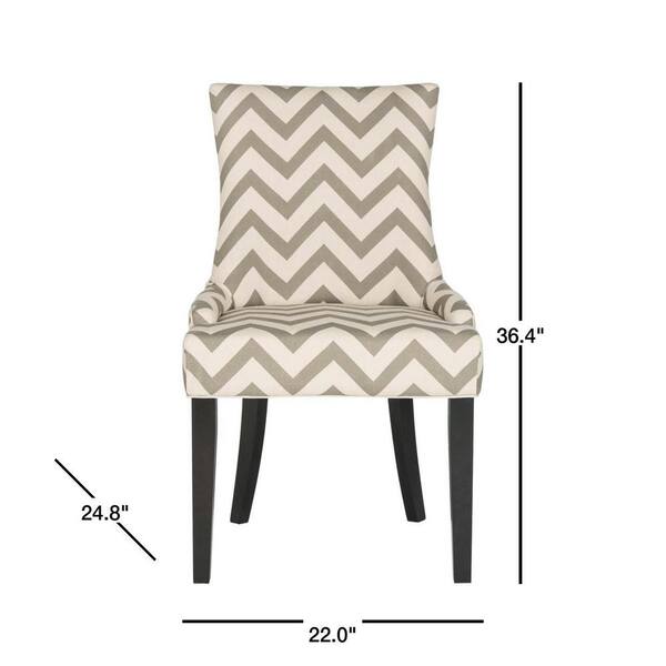 Safavieh Lester Gray White Espresso 19, Animal Print Dining Chairs Next To Each Other