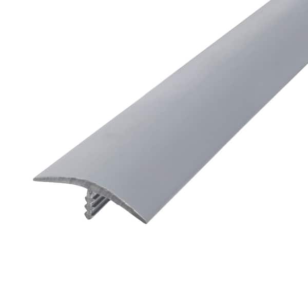 Outwater 1-1/4 in. Silver Flexible Polyethylene Center Barb Hobbyist Pack Bumper Tee Moulding Edging 12 ft. long Coil