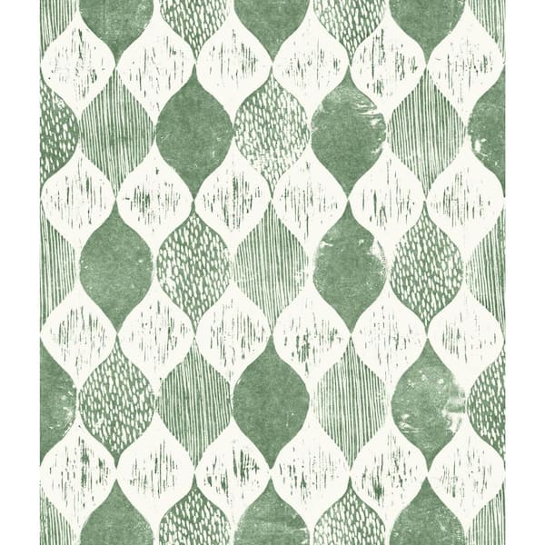 Magnolia Home by Joanna Gaines Woodblock Print Spray and Stick Wallpaper