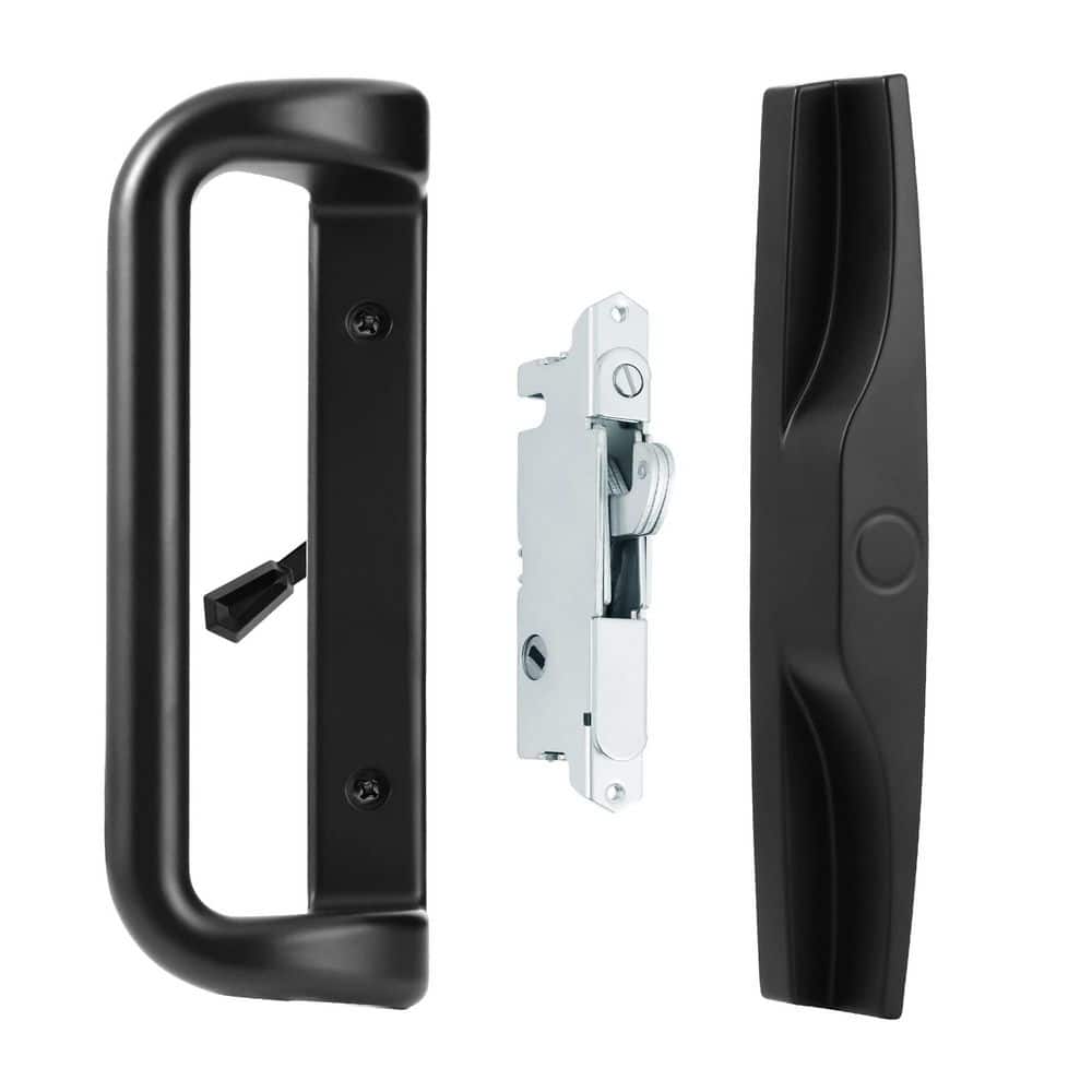 1-Piece Sliding Patio Door Handle Set in Black Included Mortise Lock, Fits 1-1/4 in. to 2 in. Thick Sliding Glass Doors price history on PriceWatchPro