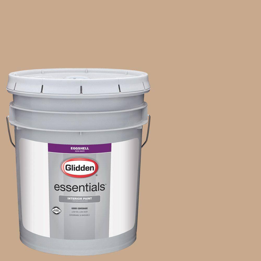 Glidden Essentials 5 gal. #HDGO38U Family Legacy Tan Eggshell Interior ...