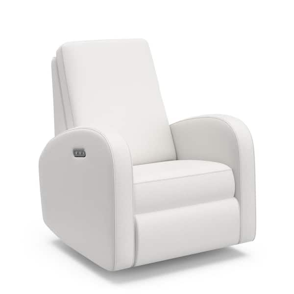 Storkcraft Santa Monica Ivory Basketweave Power Recliner 06510-31W ...