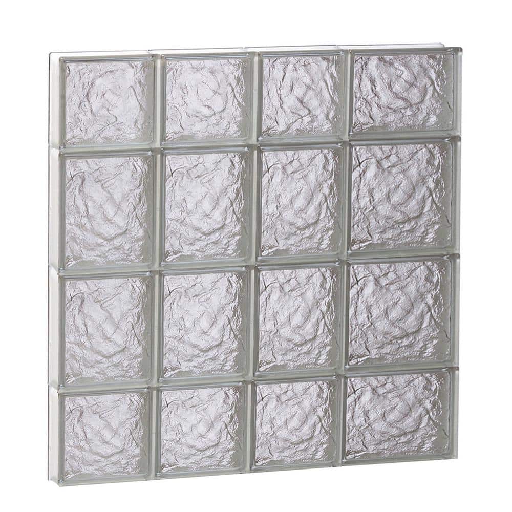 25 in. x 27 in. x 3.125 in. Frameless Ice Pattern Non-Vented Glass Block Window price history on PriceWatchPro