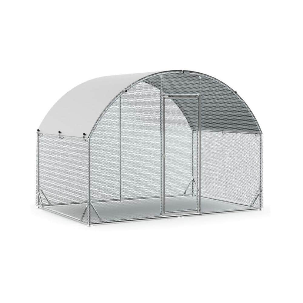 77 in. H x 120 in. W x 78 in. D Large Metal Chicken Coop Poultry Cage with Waterproof and Anti-Ultraviolet Cover price history on PriceWatchPro