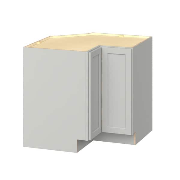 Emerson Whisper Gray Lazy Susan Base Corner Ready to Assemble Kitchen Cabinet (36 in. W x 0.5 in. H x 36 in. D)