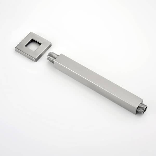 1-Spray Patterns with 2.5 GPM 9.84 in. Ceiling Mount Fixed Shower Head in Brushed Nickel