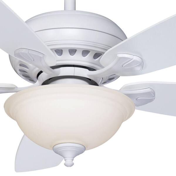 hampton bay white ceiling fan with light and remote