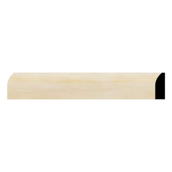 Ekena Millwork WM827 0.38 in. D x 1.25 in. W x 96 in. L Wood (Pine) Modern Casing Moulding