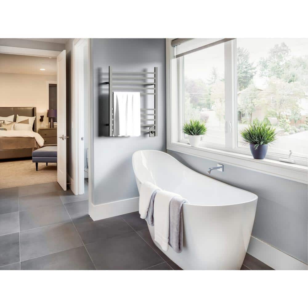 Polished Stainless Steel Wall Mounted Electric Towel Warmer