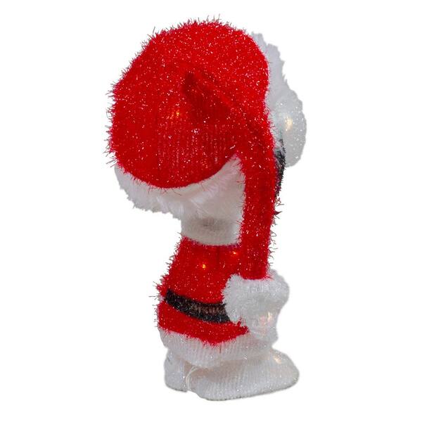 Northlight 18 in. LED Lighted Peanuts Snoopy in Santa Suit