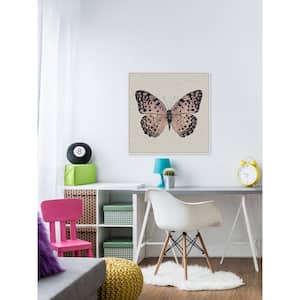 12 in. H x 12 in. W "Pink and Black Butterfly II" by Marmont Hill Framed Canvas Wall Art