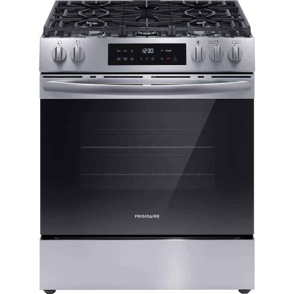 30 in. 5 Burner Slide-In Gas Range in Stainless Steel with Air Fryer price history on PriceWatchPro