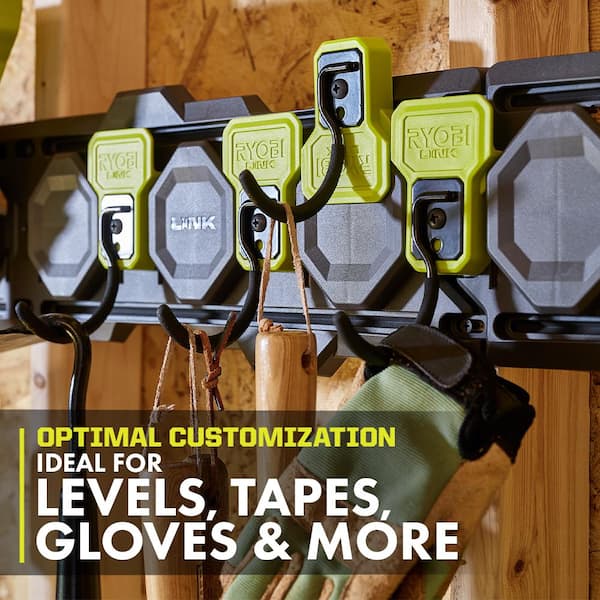RYOBI LINK Reversible J Hook (4-Pack) STM815-4 - The Home Depot