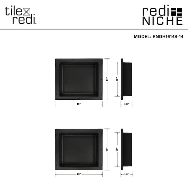 Tile Redi Redi Niche 32 in. W x 20 in. H x 4 in. D Shampoo - Soap Triple  Niche Set RNTH1620D-20S - The Home Depot