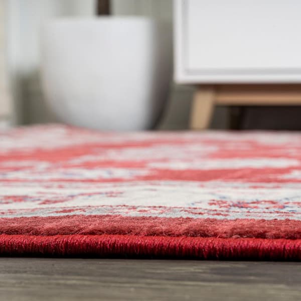 Persian Oriental Design Red Non-Skid Area Rugs – Joanna Home