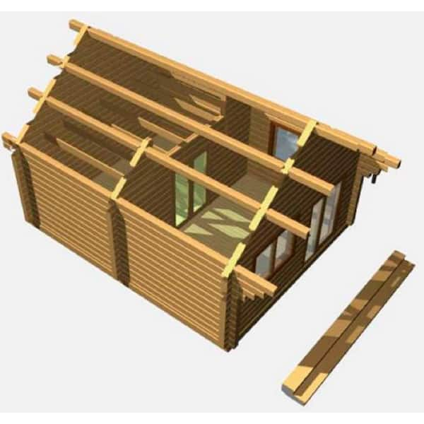 Dimensions Log Cabin Porch Paint by Numbers Kit for Kids and Adults, 14'' x  20