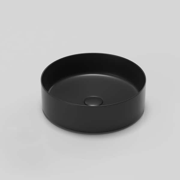 CASAINC Ceramic Circular Vessel Bathroom Sink