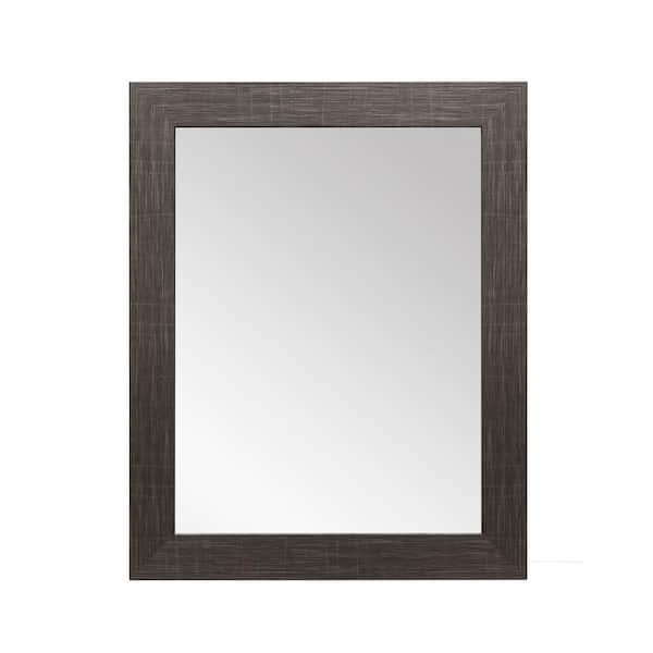 BrandtWorks Large Rectangle Black Modern Mirror (50 in. H x 32 in. W)