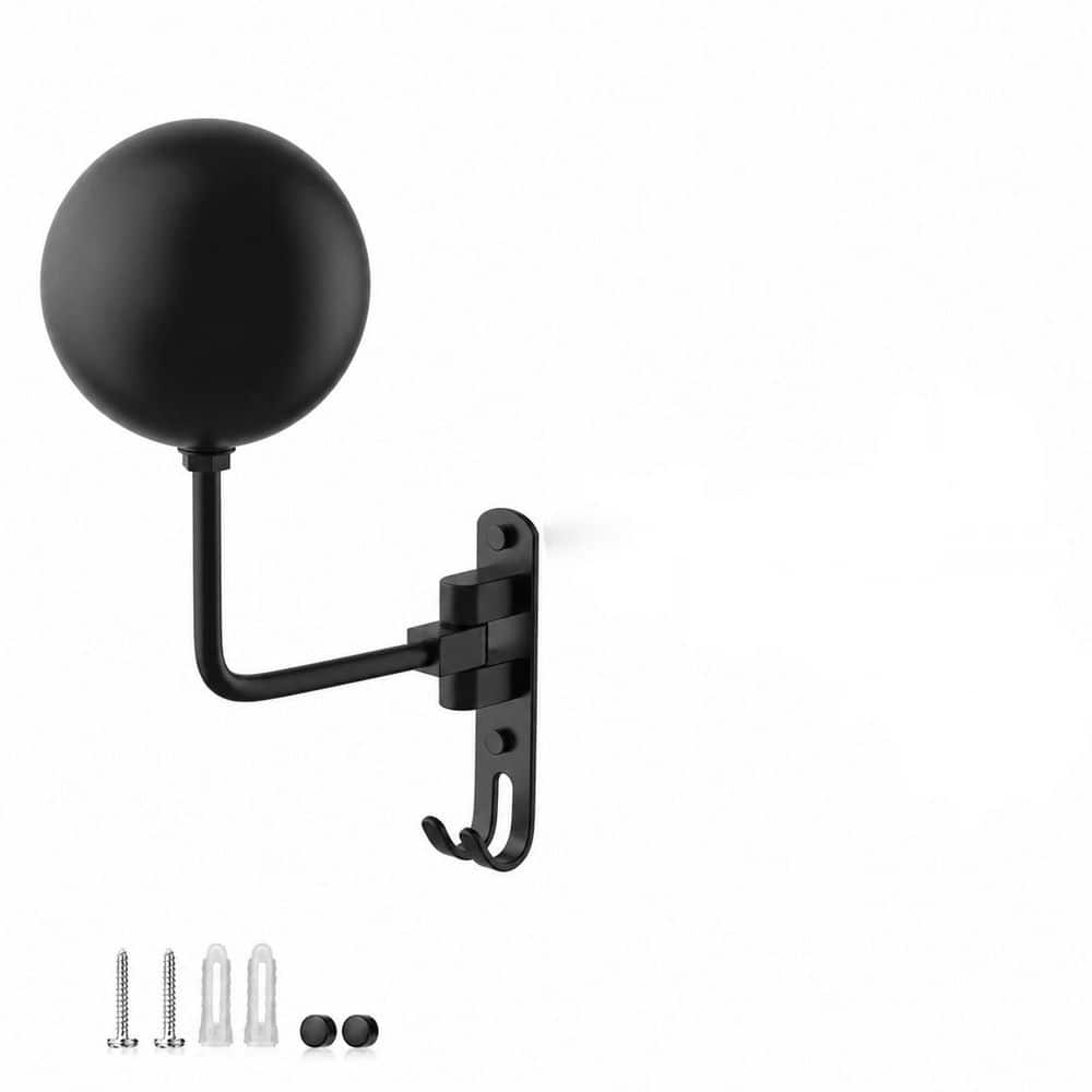 Wall Mount 180° Swivel Helmet Holder Metal Motorcycle Helmet Hanger with Double Hooks for Sports Gear Storage price history on PriceWatchPro