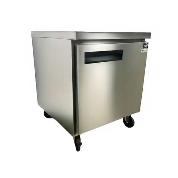 29.5 in. W 6.99 cu. ft. Commercial NSF Undercounter Freezer EU30C in Stainless Steel