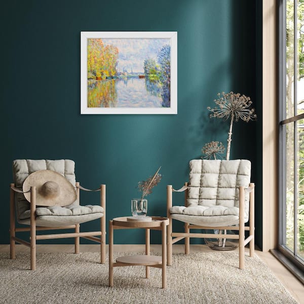 Claude Monet, Canvas Wall offers Art Print, Autumn on the Seine at Argenteuil, Ready To Hang, Wall Decor Impressionism Interior Design