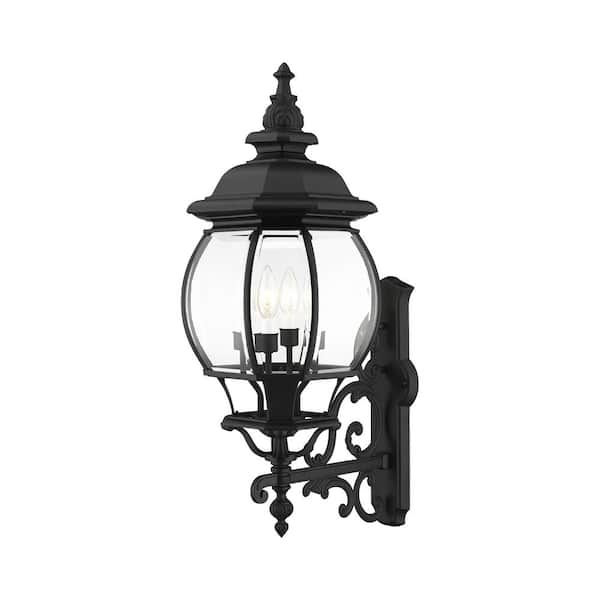 Frontenac 4 Light Textured Black Outdoor Wall Sconce