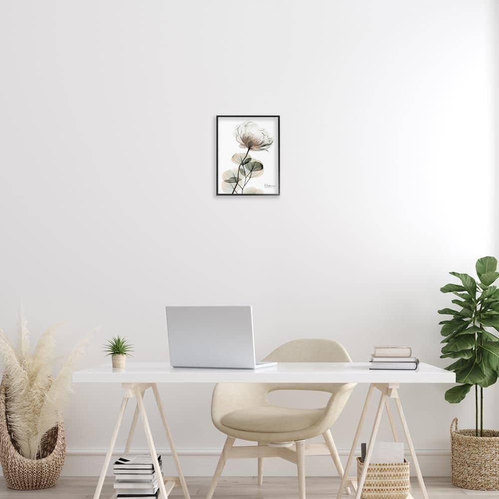 Simple Elegant White Flower by Albert Koetsier Black Framed Nature Giclee Art Print 14 in. x 11 in. price history on PriceWatchPro