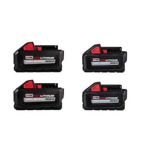 M18 18-Volt Lithium-Ion HIGH OUTPUT XC 8.0Ah (2-Pack) and 6.0Ah Batteries (2-Pack)