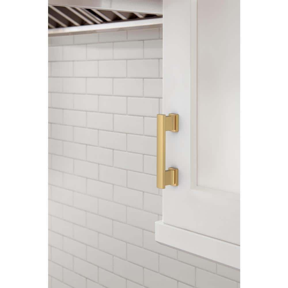 Champagne Bronze Modern Cabinet Pull with Mounting Hardware
