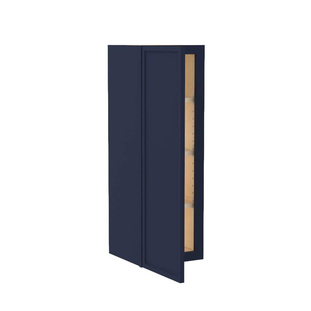 Franklin 15 in. W x 12 in. D x 36 in. H Assembled Plywood Wall Kitchen Cabinet in Vessel Blue with Soft Close price history on PriceWatchPro
