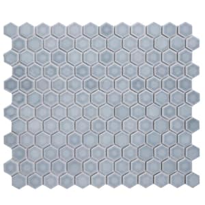 Hudson 1 in. Hex Slate 11-7/8 in. x 13-1/4 in. Porcelain Mosaic Tile (11.2 sq. ft./Case)