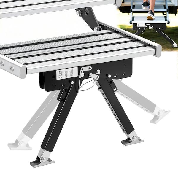 Universal RV Stabilizer, 1 Pack, Foldable Design for Storage, Adjustable Height from 12 in. to 28 in., Reduces RV Wobble