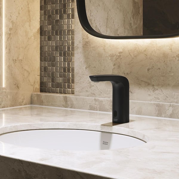 NextGen Touchless Single-Hole Top-Install Commercial Bathroom Sink Faucet 0.5 GPM in Matte Black - Base Model
