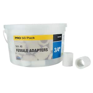 3/4 in. Sch. 40 PVC Female Adapter (50-Pack)