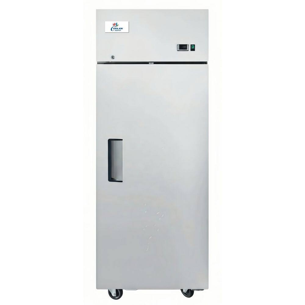 28 in. W 19 cu. ft. Top-Mounted Auto / Cycle Defrost Single Door Commercial Reach-In Upright Freezer in Stainless Steel price history on PriceWatchPro