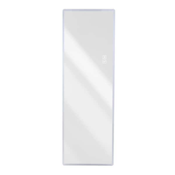 21 in. W x 65 in. H Rectangular Frameless LED Wall Bathroom Vanity Mirror in Clear