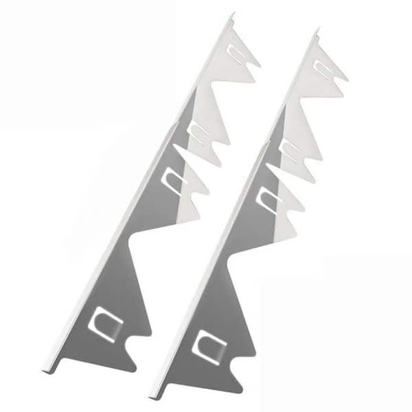 Stainless Steel Retractable Stove Gap Cover Guard in Silver for Kitchen Stove and Counter Gap Filling (2-Pack)