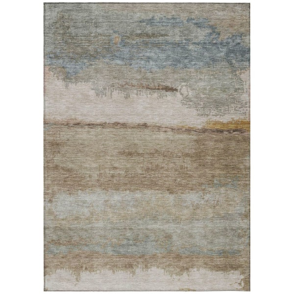 Addison Rugs Chantille Machine Washable Indoor/Outdoor Abstract ACN2156 Beige 5 ft. x 7 ft. 6 in. Area Rug