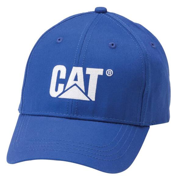 Caterpillar Trademark Men's One Size Bright Blue Cotton Canvas Cap Headwear