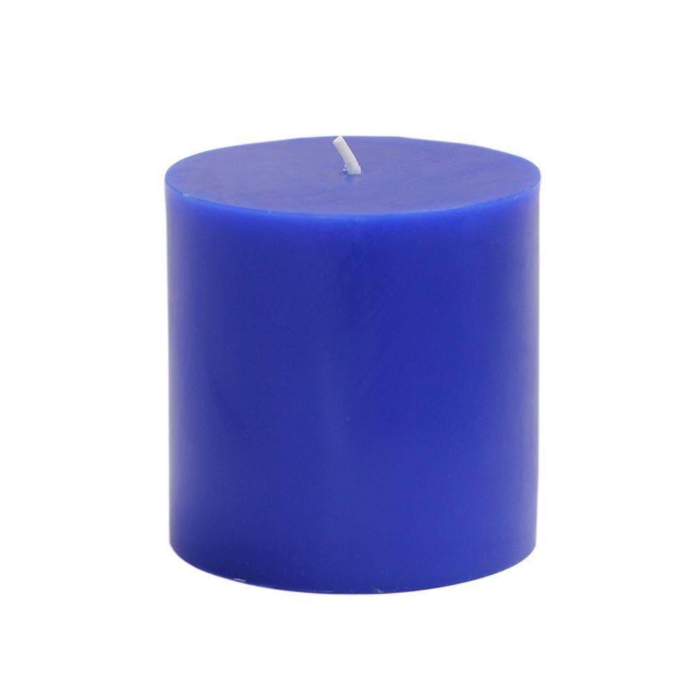 UPC 685024158830 product image for Zest Candle 3 in. x 3 in. Blue Pillar Candles Bulk (12-Case) | upcitemdb.com