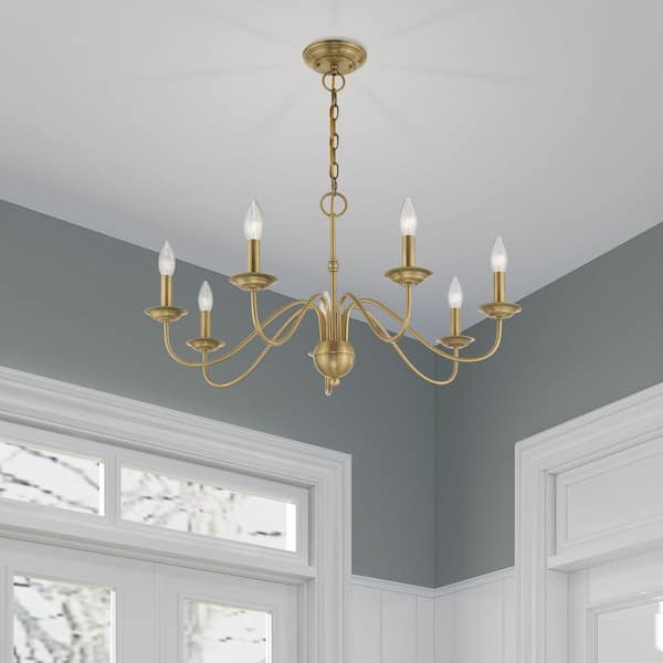Riverview 7-Light Antique Brass Chandelier